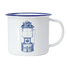  COLEMAN ESSENTIALS ENAMEL MUG WHITE WITH BLUE RIM