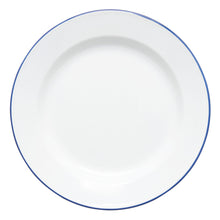  COLEMAN ESSENTIALS ENAMEL PLATE WHITE WITH BLUE RIM