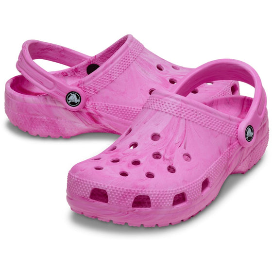 CROCS CLASSIC WATERCOLOR MARBLED CLOG [SIZE:M9/W11 COLOUR:PINK/MULTI]