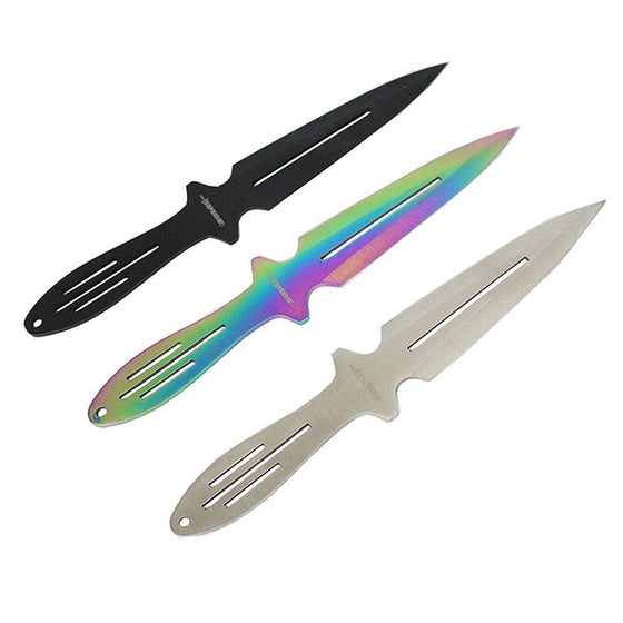 DEFENDER XTREME THROWING KNIVES SET 3 WITH SHEATH