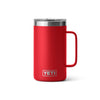 YETI RAMBLER 24OZ MUG WITH LID [COLOUR:RESCUE RED]