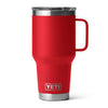 YETI RAMBLER R30OZ TRAVEL MUG [COLOUR:RESCUE RED]