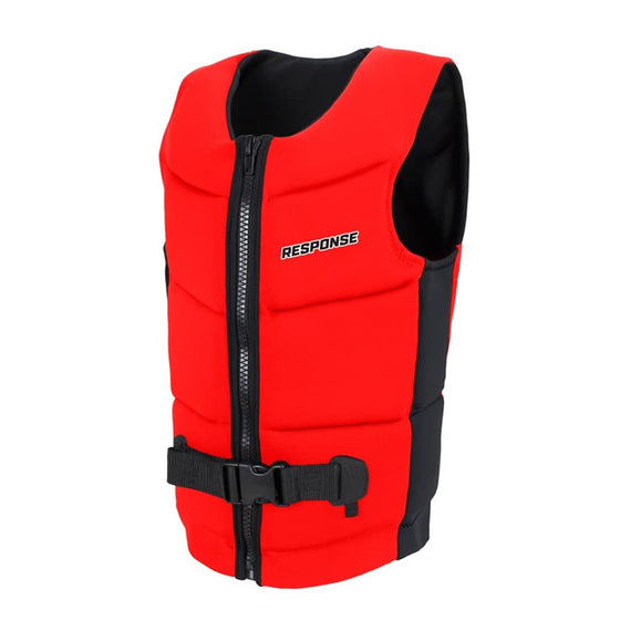 RESPONSE NEOPRENE SINGLE BELT LIFE JACKET [SIZE:LARGE COLOUR:RED]