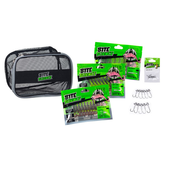 BITE SCIENCE SOFT PLASTIC MESH BAG FRESHWATER/INSHORE PACK
