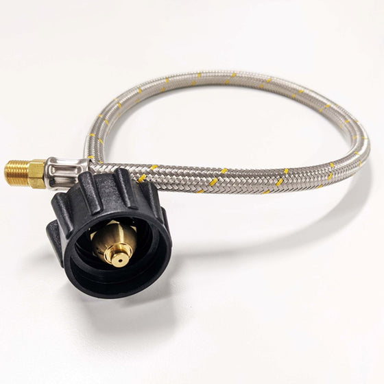 COAST 8MM STAINLESS STEEL FLEXIBLE HOSE TYPE 27 PIGTAIL LCC27 450MM FOR DOUBLE BOTTLE KITS