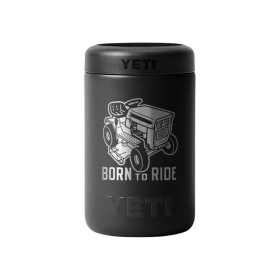 YETI RAMBLER COLSTER 2.0 WITH LASER ENGRAVING [COLOUR:BLACK BORN TO RIDE]