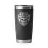 YETI RAMBLER 20OZ TUMBLER WITH LID WITH LASER ENGRAVING [COLOUR:BLACK WILDS GREATEST DAD]