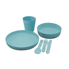  SEA TO SUMMIT PASSAGE 6 PIECE DINNERWARE SET W/MESH BAG [COLOUR:AQUA SEA]