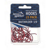 JARVIS WALKER HOOKS BAITHOLDER RED 25 PACK [SIZE:3/0]