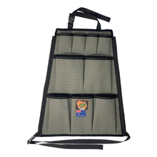  AOS 4WD AUSTRALIAN MADE RIP STOP CANVAS UNIVERSAL REAR SEAT STORAGE ORGANIZER WITH STIFFENING RODS – 12 POCKETS