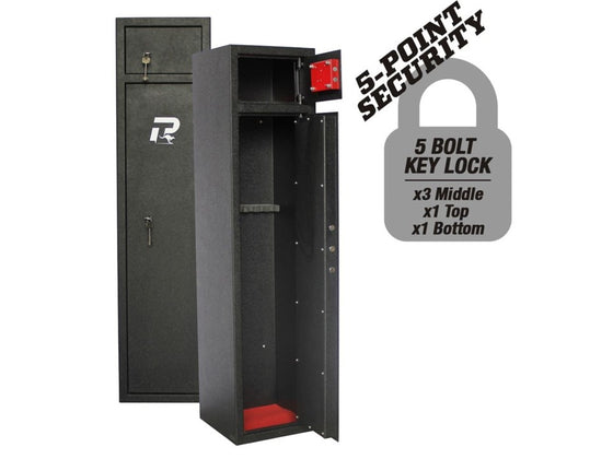 PRO-TACTICAL HUNTER 7 GUN SAFE KEY LOCK WITH TOP LOCKER SKU PT2-7