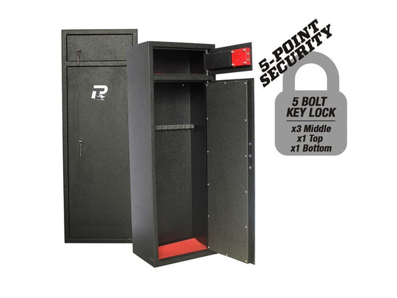 PRO-TACTICAL HUNTER 10 GUN SAFE KEY LOCK WITH TOP LOCKER SKU PT3-10