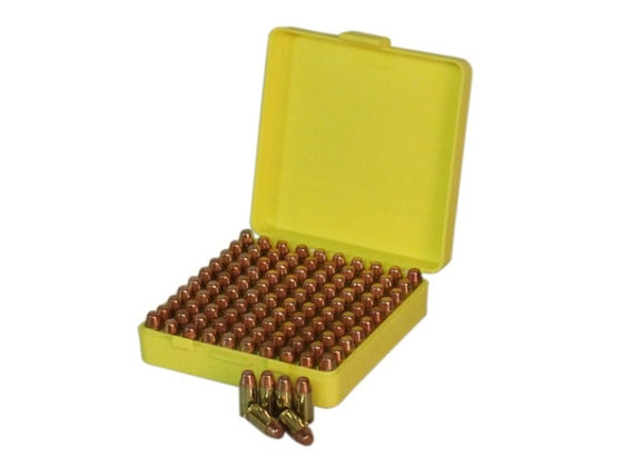 PRO-TACTICAL AMMO BOX SMALL PISTOL 100 RND FITS 9MM ETC SKU PTAB001
