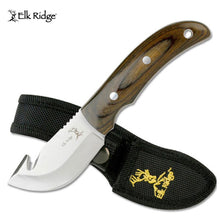  ELK RIDGE WOOD GUT HOOK SKINNER KNIFE