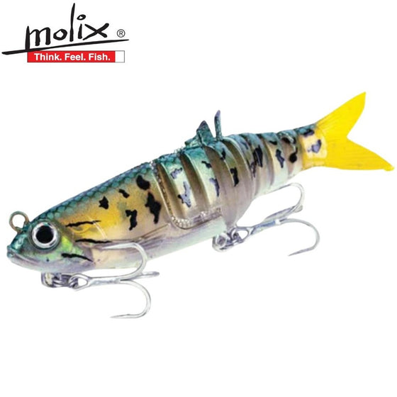 MOLIX SWIM SHAD 150 SOFT PLASTIC LURE [SIZE:150MM COLOUR:128 GHOST BASS]