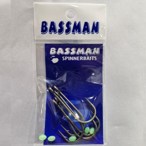 BASSMAN STINGER HOOKS 4/0 PACK OF 5