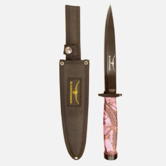 BLADE RUNNER PIG STICKER BLACK WTIH SHEATH [COLOUR:PINK CAMO]