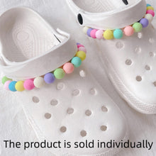  MACARON COLOR DETACHABLE COLORFUL BALL CHAIN SHOE ACCESSORY