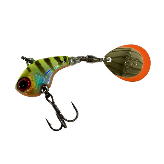JACKALL DERACOUP TAIL SPINNER [SIZE:3/8 OZ COLOUR:CHART BACK BLUEGILL]
