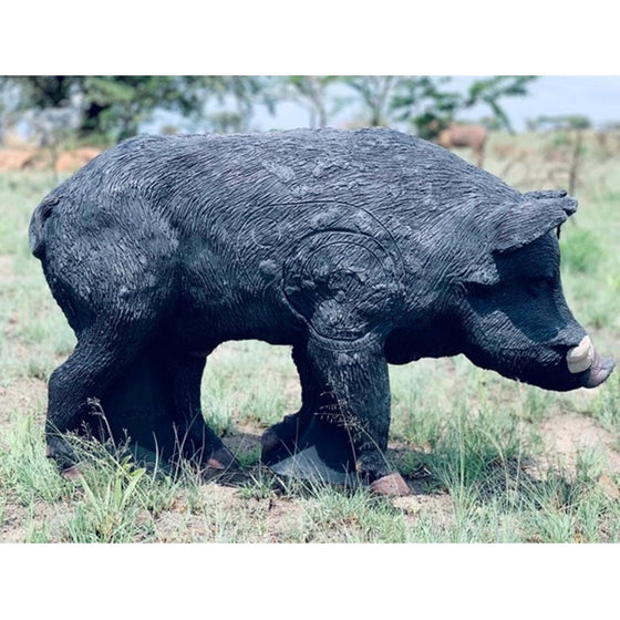 WILDCRETE AUSTRALIAN FERAL BOAR 3D ARCHERY TARGET BLACK