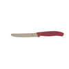 VICTORINOX STEAK & TOMATO 11CM ROUND TIP WAVY EDGE KITCHEN KNIFE [COLOUR:MYSTERY MULBERRY]