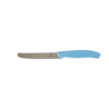 VICTORINOX STEAK & TOMATO 11CM ROUND TIP WAVY EDGE KITCHEN KNIFE [COLOUR:SKYLINE BLUE]