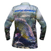 PROFISHENT SUBLIMATED LONG SLEEVE FISHING SHIRT UV30+ [SIZE:X-LARGE COLOUR:MURRAY COD]