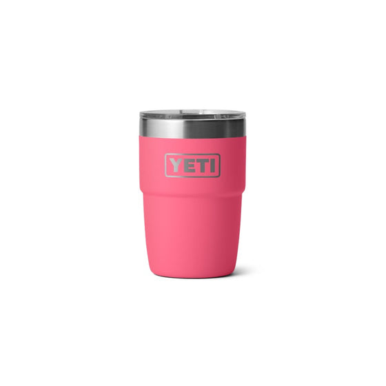 YETI RAMBLER 8OZ STACKABLE CUP WITH MAGSLIDER LID [COLOUR:TROPICAL PINK]