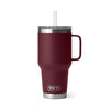 YETI RAMBLER 35OZ STRAW MUG [COLOUR:WILD VINE RED]