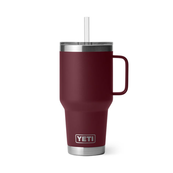 YETI RAMBLER 35OZ STRAW MUG [COLOUR:WILD VINE RED]