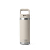 YETI RAMBLER 18OZ BOTTLE WITH STRAW CAP [COLOUR:CAPE TAUPE]