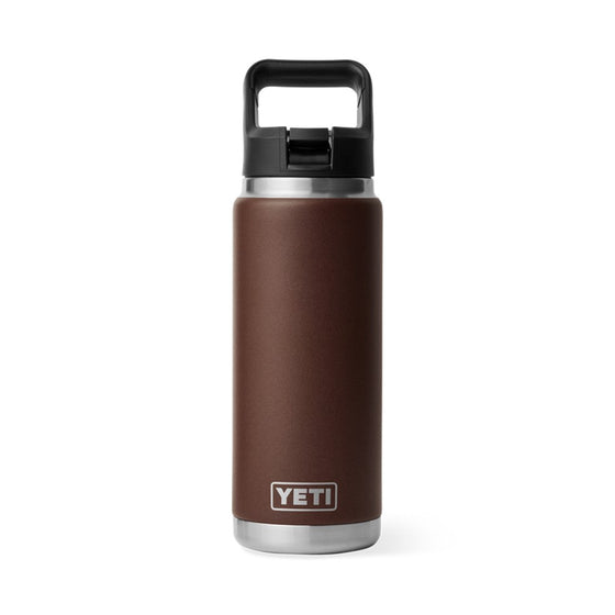 YETI RAMBLER 26OZ BOTTLE WITH STRAW CAP [COLOUR:WETLANDS BROWN]