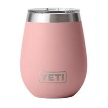  YETI RAMBLER 10OZ WINE TUMBLER WITH LID [COLOUR:SANDSTONE PINK]