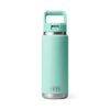 YETI RAMBLER 26OZ BOTTLE WITH STRAW CAP [COLOUR:SEAFOAM]