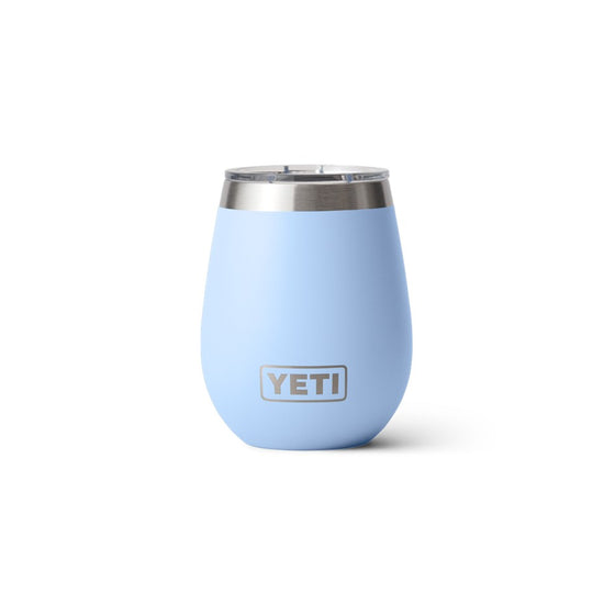 YETI RAMBLER 10OZ WINE TUMBLER WITH LID [COLOUR:BIG SKY BLUE]