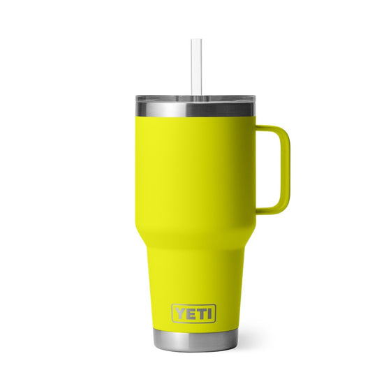 YETI RAMBLER 35OZ STRAW MUG [COLOUR:FIREFLY YELLOW]