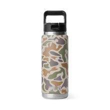  YETI RAMBLER 26OZ BOTTLE WITH STRAW CAP [COLOUR:TAN CAMO]