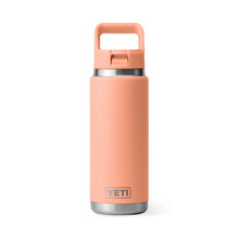  YETI RAMBLER 26OZ BOTTLE WITH STRAW CAP [COLOUR:LOWCOUNTRY PEACH]