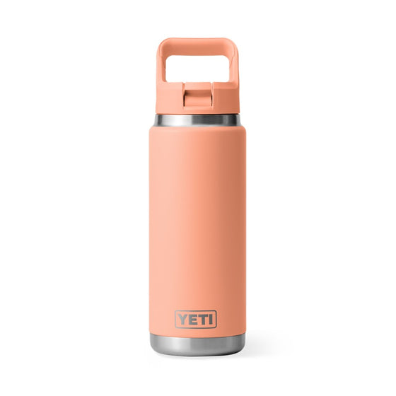 YETI RAMBLER 26OZ BOTTLE WITH STRAW CAP [COLOUR:LOWCOUNTRY PEACH]