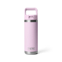  YETI RAMBLER 18OZ BOTTLE WITH STRAW CAP [COLOUR:CHERRY BLOSSOM]
