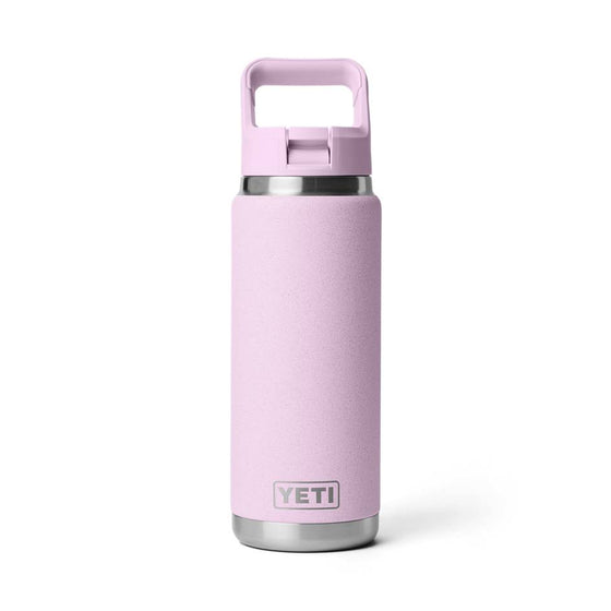 YETI RAMBLER 26OZ BOTTLE WITH STRAW CAP [COLOUR:CHERRY BLOSSOM]