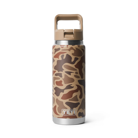 YETI RAMBLER 26OZ BOTTLE WITH STRAW CAP [COLOUR:WETLANDS CAMO]