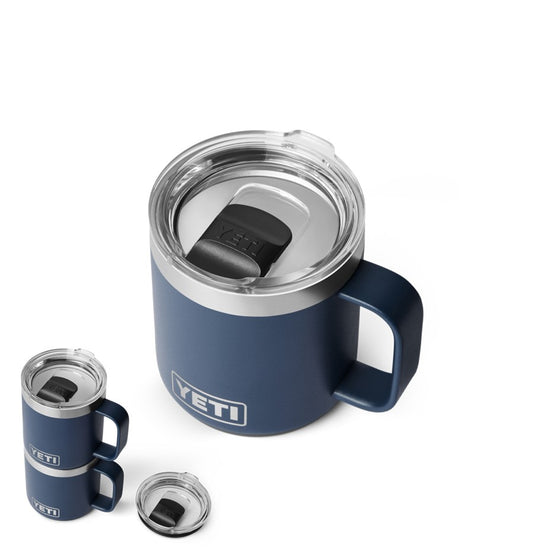 YETI RAMBLER 10OZ CERAMIC MUG WITH LID [COLOUR:NAVY]
