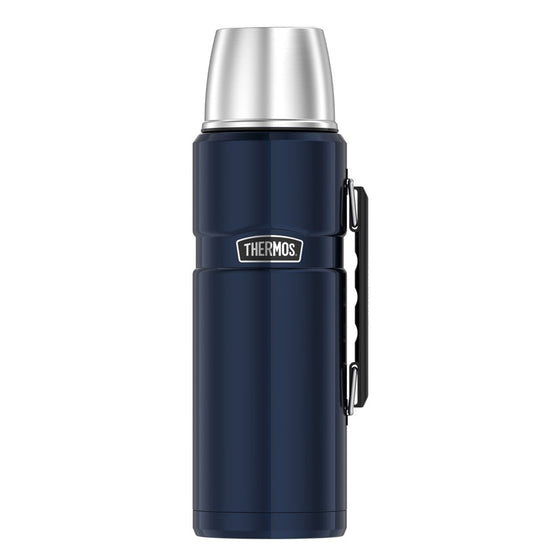 THERMOS STAINLESS KING STAINLESS STEEL VACUUM FLASK [SIZE:2 LTR COLOUR:MIDNIGHT BLUE]
