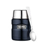 THERMOS STAINLESS KING VACUUM INSULATED FOOD JAR WITH SPOON [SIZE:470ML COLOUR:MIDNIGHT BLUE]
