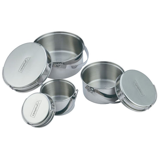 CAMPFIRE STAINLESS STEEL POT SET 6 PIECE