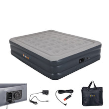  OZTRAIL DUO COMFORT QUEEN DOUBLE HIGH AIR BED WITH 12/240V BUILT IN PUMP