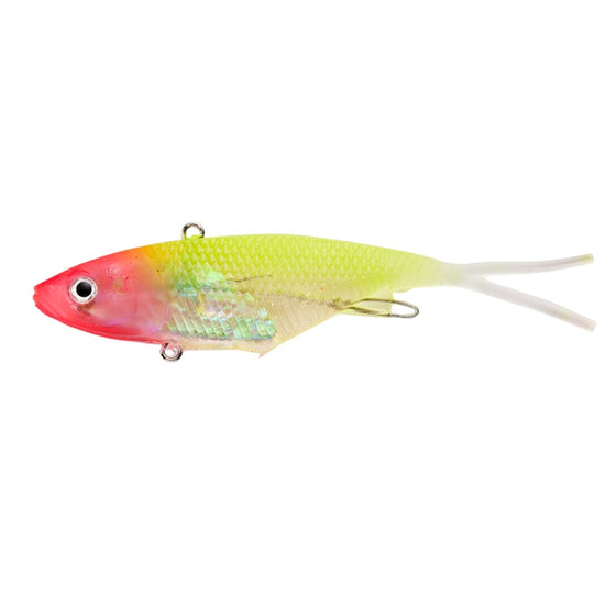 YAKAMITO VIPER S 95 SOFT VIBE LURE [COLOUR:PINK CHARTREUSE]