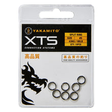  YAKAMITO SPLIT RING S/S PACK 10 [SIZE:5 28KG 63LB]