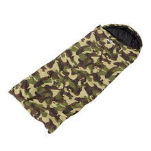  OUTDOOR EQUIPPED KIDS SLEEPING BAG [COLOUR:GREEN CAMO]